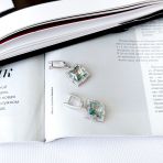 Серебряные серьги Tiva с мистик топазом 8.238ct (2163817) 