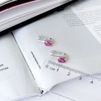 Серебряные серьги Tiva с натуральным рубином 2.35ct (2165132) 