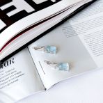 Серебряные серьги Tiva с натуральным топазом 18.773ct (2165989) 