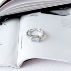 Серебряное кольцо Tiva с натуральным топазом 1.842ct, вес изделия 3,67 гр (2166054) 18 размер