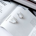 Серебряные серьги Tiva с натуральным топазом 3.867ct (2166061) 