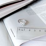 Серебряное кольцо Tiva с натуральным топазом 1.467ct, вес изделия 2,71 гр (2166078) 17.5 размер