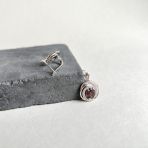 Серебряные серьги Tiva с натуральным гранатом 3.398ct (2166405) 