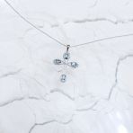 Серебряное колье Tiva с топазом Лондон Блю 0.629ct, вес изделия 3,75 гр (2167648) 450500 размер