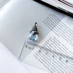 Серебряная подвеска Tiva с топазом 10.092ct (2167723) 