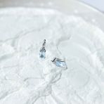 Серебряные серьги Tiva с натуральным топазом 3.897ct (2167815) 