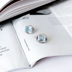 Серебряные серьги Tiva с натуральным топазом 7.625ct (2167853) 