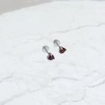 Серебряные серьги Tiva с натуральным гранатом 1.113ct (2168652) 