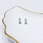 Серебряные серьги Tiva с натуральным топазом 1.1ct (2168669) 