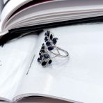 Серебряное кольцо Tiva с натуральным сапфиром 4.75ct, вес изделия 6,02 гр (2168843) 18 размер