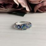 Серебряное кольцо Tiva с мистик топазом 2.4ct, вес изделия 2,78 гр (1634134) 17.5 размер