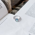 Серебряное кольцо Tiva с мистик топазом 2.194ct, вес изделия 2,89 гр (1913178) 17 размер