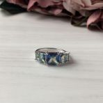 Серебряное кольцо Tiva с мистик топазом 3.992ct, вес изделия 2,93 гр (1949726) 17 размер