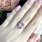 Серебряное кольцо Tiva с натуральным аметистом 4.718ct, вес изделия 3,98 гр (1966013) 18 размер