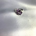 Серебряное кольцо Tiva с александритом 1.121ct, вес изделия 3,43 гр (1990377) 19 размер