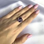 Серебряное кольцо Tiva с александритом 1.121ct, вес изделия 3,43 гр (1990377) 19 размер