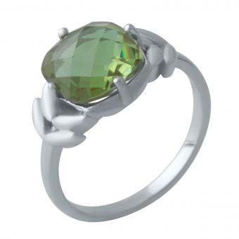 Серебряное кольцо Tiva с Султанит султанитом 3.87ct, вес изделия 4,37 гр (2007494) 18.5 размер