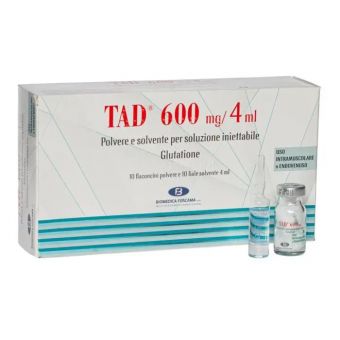 TAD 600 (Glutathione) №10 ГЛУТАТІОН ТАД 600МГ/4МЛ №10 В АМПУЛАХ