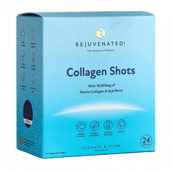 Коллагеновые шоты для красивой кожи с ягодами Асаи 24 саше Rejuvenated Сollagen Shots 10 000 mg per serving