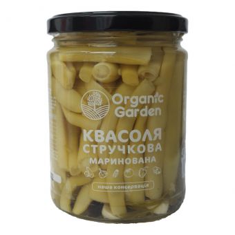 Квасоля стручкова маринована Organic Garden, 500г