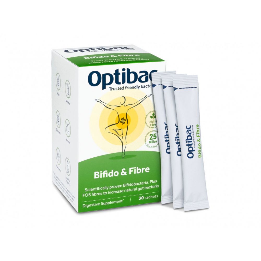 Пробіотик Біфідо та клітковина OptiBac Probiotics, 30 Саше