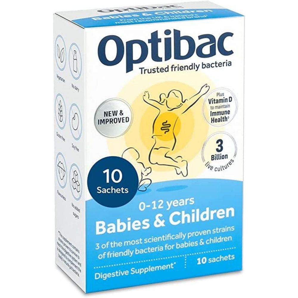 Пробіотик для дітей та немовлят OptiBac Probiotics, 10 саше