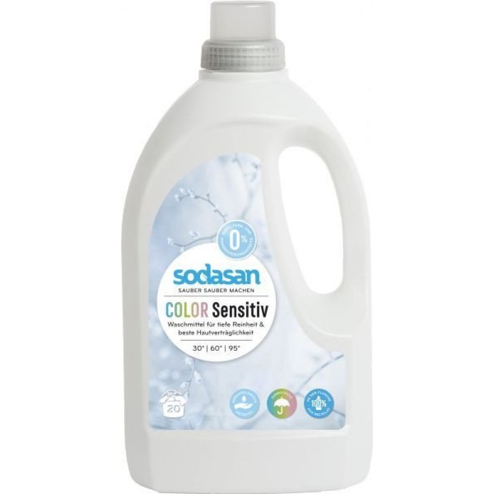 Засіб рідкий Color sensitiv для прання кольорових речей SODASAN, 1,5л