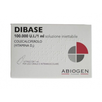 Рідкий вітамін Д3 в ін'єкції Dibase (Дібас) 100. 000 Італія