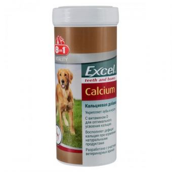 Витамины 8in1 Excel «Calcium» для собак, кальций, 470 шт (для зубов и костей)