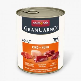 Влажный корм Animonda GranCarno для взрослых собак, с говядиной и курицей, 400 г