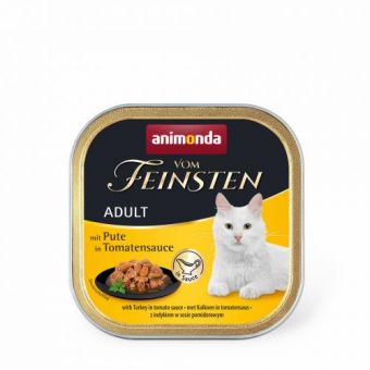 Влажный корм Animonda Vom Feinsten для взрослых кошек, с индейкой в томатном соусе, 100 г