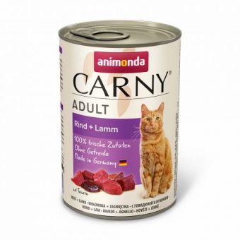Влажный корм Animonda Carny для взрослых кошек, с говядиной и ягненком, 400 г