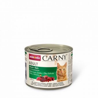 Влажный корм Animonda Carny для взрослых кошек, с говядиной, олениной и брусникой, 200 г