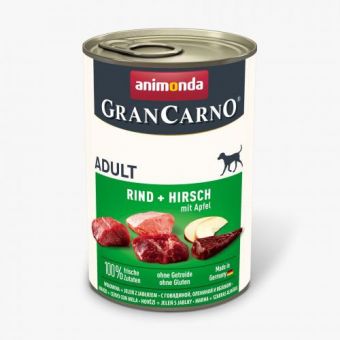 Влажный корм Animonda GranCarno для взрослых собак с говядиной, олениной и яблоком, 400 г