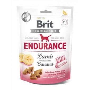 Функциональные лакомства Brit Care Endurance ягненок с бананом для собак, 150 г