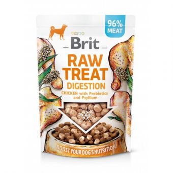 Лакомство для собак Brit Raw Treat freeze-dried Digestion для пищеварения, курица, 40 г