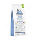 Сухой корм Brit Care Dog Sustainable Adult Large Breed для собак больших пород, с курицей и насекомыми, 12 кг