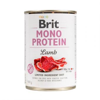 Влажный корм Brit Mono Protein Lamb для собак, с ягнятиной, 400 г