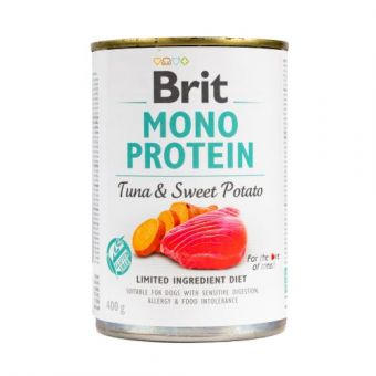 Влажный корм Brit Mono Protein Tuna & Sweet Potato для собак, с тунцом и бататом, 400 г