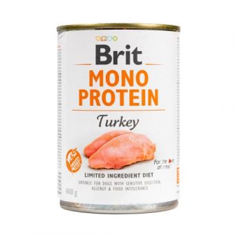 Влажный корм Brit Mono Protein Turkey для собак, с индейкой, 400 г
