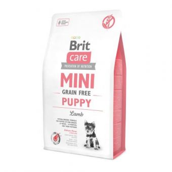 Сухой корм Brit Care GF Mini Puppy для щенков миниатюрных пород, с ягненком, 2 кг