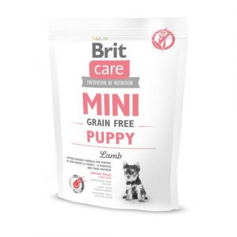 Сухой корм Brit Care GF Mini Puppy для щенков миниатюрных пород, с ягненком, 400 г
