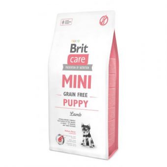 Сухой корм Brit Care GF Mini Puppy для щенков миниатюрных пород, с ягненком, 7 кг