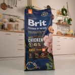 Сухой корм Brit Premium Dog Adult M для взрослых собак средних пород, с курицей, 15 кг