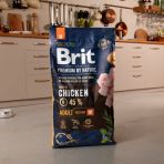 Сухой корм Brit Premium Dog Adult M для взрослых собак средних пород, с курицей, 8 кг