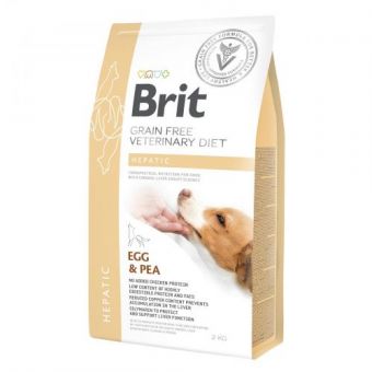 Сухой корм Brit GF VetDiet Dog Hepatic для собак, при болезни печени, с яйцом, горохом, бататом и гречкой, 2 кг