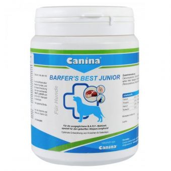 Витаминно-минеральный комплекс Canina Barfers Best Junior для молодых собак, кормящих натуральным кормом, 850 г