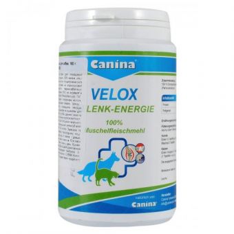 Витамины Canina Velox Gelenkenergie для собак, порошок с высоким содержанием глюкозаминогликанов, 150 г