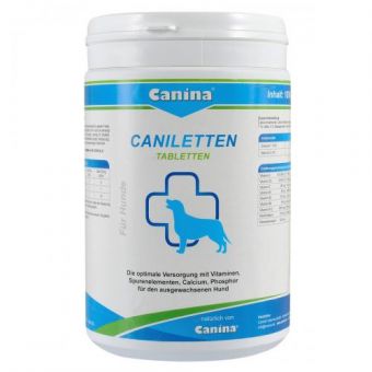 Витамины Canina Caniletten комплекс для взрослых собак, 1000 г (500 табл)