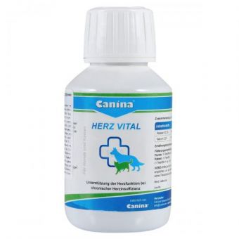 Витамины Canina Herz-Vital для собак и кошек, поддержка сердца, 100 мл